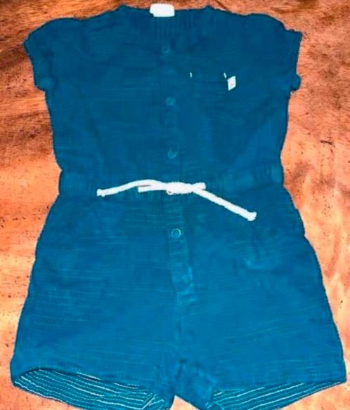 Jumpsuit 74 meisje pakje blauw zomer, Kinderen en Baby's, Babykleding | Maat 74, Zo goed als nieuw, Meisje, Pakje, Ophalen of Verzenden