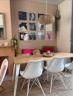 Drie witte eetkamerstoelen samen 30 euro, Huis en Inrichting, Stoelen, Ophalen, Gebruikt, Wit, Drie