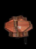 Prachtige zeer bijzondere vintage Tramp-Art design wandlamp, Ophalen of Verzenden, Gebruikt, Metaal