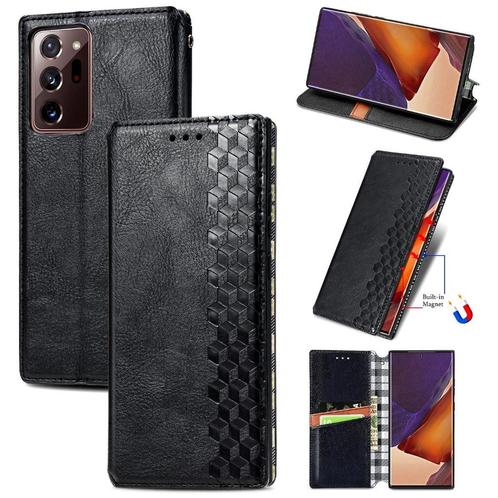 Galaxy Note 20 Ultra Luxe PU Lederen Wallet Case Set _ Zwart, Telecommunicatie, Mobiele telefoons | Hoesjes en Frontjes | Samsung