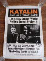 Rolling Stones bandleden Concertposter + handtekeningen, Verzamelen, Verzenden, Poster, Artwork of Schilderij, Gesigneerd
