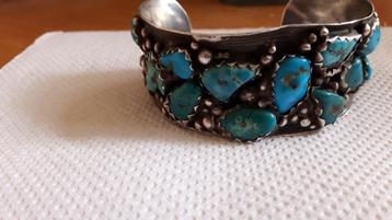 oude Navajo armband ( cuff) 19 e eeuw...UNIEK beschikbaar voor biedingen