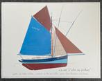 Franse tonijn visboot rond 1900 tekening., Hobby en Vrije tijd, Modelbouw | Boten en Schepen, Ophalen of Verzenden, Overige merken