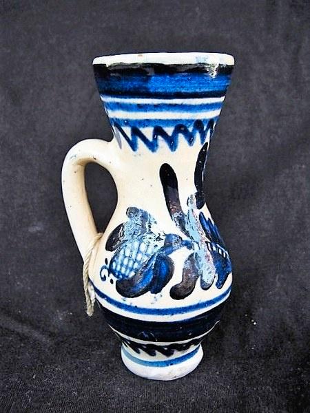 Korond - Kruik in blauw-wit (2), Antiek en Kunst, Antiek | Keramiek en Aardewerk, Ophalen