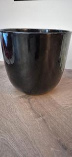 Mica Zwarte bloempot H25 D28 - als nieuw, Ophalen, Rond, Binnen, Zo goed als nieuw