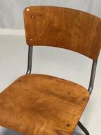 Gispen 212 eetkamerstoel jaren 30 vintage X frame stoel, Gebruikt, Jaren 30, Bruin, NL