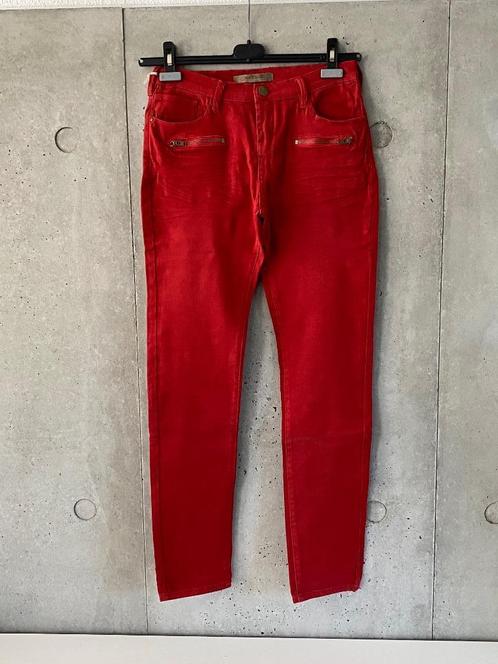 F457 Nieuw: jeans Jade Twelve mt 29=S=36 broek koraal rood, Kleding | Dames, Spijkerbroeken en Jeans, Nieuw, W28 - W29 (confectie 36)