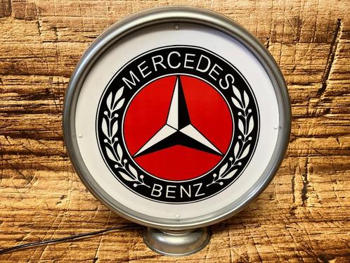 Lichtreclame met Mercedes opdruk., Verzamelen, Automerken, Motoren en Formule 1, Nieuw, Auto's, Ophalen of Verzenden