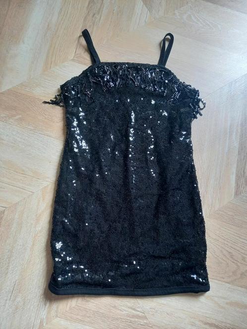 Jurk zwart pailetten maat 6 jaar, Kinderen en Baby's, Kinderkleding | Maat 110, Zo goed als nieuw, Meisje, Jurk of Rok, Ophalen of Verzenden