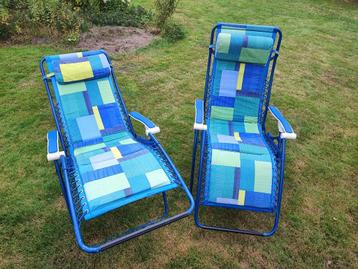 Ligstoelen tuin/strand (3 stuks) beschikbaar voor biedingen