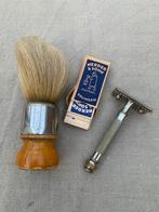 Vintage Scheerkwast & Scheermes Setje Antiek Gereedscha, Antiek en Kunst, Ophalen of Verzenden