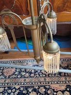Art Nouveau Kroonluchter met Glazen Kralen, Huis en Inrichting, Gebruikt, Ophalen of Verzenden, Glas, Art Nouveau / Jugendstil