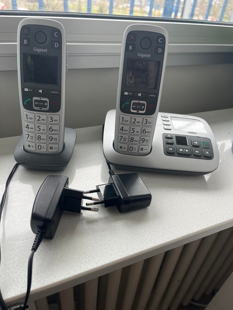 Gigaset Draadloze Telefoon met 2 Handsets - Zo goed als nieu, Ophalen, Zo goed als nieuw, 2 handsets, Stralingsarm