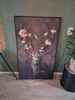 Schilderij hert met bloemen, Ophalen