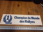 Fiat champion du monde des rallyes, Verzamelen, Ophalen of Verzenden, Zo goed als nieuw
