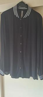 Blouse Poools mt44, Kleding | Dames, Blouses en Tunieken, Verzenden, Zo goed als nieuw, Zwart