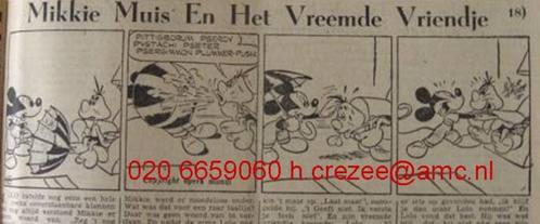 zoek krant mickey mikkie muis en het vreemde vriendje 1948, Boeken, Tijdschriften en Kranten, Gelezen, Krant, Ophalen of Verzenden