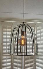 Mooie hanglamp van facetglas en metaal, Ophalen, Zo goed als nieuw, Glas, Minder dan 50 cm