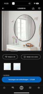 Ronde ikea spiegel 110, Huis en Inrichting, Woonaccessoires | Spiegels, 100 tot 150 cm, Rond, Ophalen of Verzenden, Zo goed als nieuw