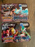 2 x Pokemon blik met 17 kaarten €6, Ophalen of Verzenden, Gebruikt, Meerdere kaarten