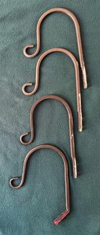 Sierlijke metalen gordijn haken, 19,5 x 13,5 cm, 4 stuks, Ophalen of Verzenden, Zo goed als nieuw