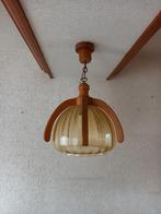 Duitse hanglamp, Huis en Inrichting, Lampen | Hanglampen, Ophalen of Verzenden, Glas, Zo goed als nieuw