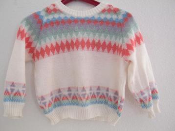 Trui voor kind van 8-9 jaar  wit roze blauw, groen, rood beschikbaar voor biedingen