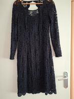 Jurk met kant, Kleding | Dames, Gelegenheidskleding, Blauw, Maat 42/44 (L), Cocktailjurk, Ophalen of Verzenden