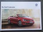 Volkswagen VW Golf Cabrio & GTI & R 2014 Brochure, Ophalen of Verzenden, Zo goed als nieuw, Volkswagen