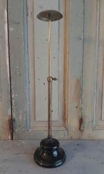 Antieke art-deco hoedenstandaard, koper met glazen voet., Ophalen of Verzenden