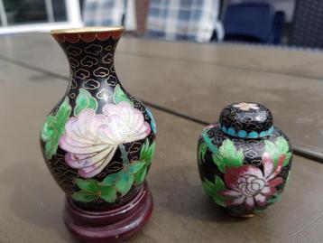 Cloisonne Vaasjes  beschikbaar voor biedingen