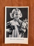 Hartelijk Gefeliciteerd ongelopen. Meisje met bloemen, Ophalen of Verzenden, 1920 tot 1940, Ongelopen, Kinderen