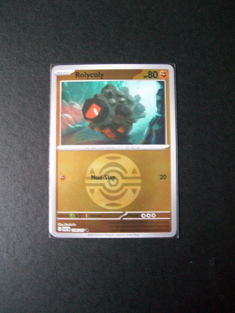 8070. Nieuwe Pokemon Kaart holofoil ROLYCOLY HP 80 (118/217), Hobby en Vrije tijd, Verzamelkaartspellen | Pokémon, Nieuw, Losse kaart