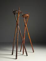 2x Faux Bamboo plantenstandaard, Huis en Inrichting, Woonaccessoires | Zuilen en Pilaren, Ophalen, Zo goed als nieuw