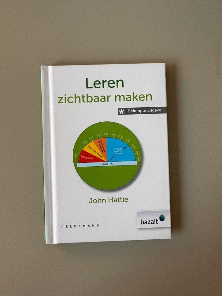 Leren zichtbaar maken - John Hattie, Boeken, Studieboeken en Cursussen, Zo goed als nieuw, Niet van toepassing, Gamma, Ophalen of Verzenden