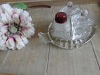 Art Deco stijl zout ,mostert kruiden glazen decoratieve set, Ophalen of Verzenden