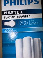 12X Philips Master PL-C 4P 18W/830 Spaarlamp, Minder dan 30 watt, Nieuw, Bipin of Steekvoet, Ophalen of Verzenden