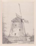 Molen - Litho met de Zuidmolen in Groesbeek bij Nijmegen, Antiek en Kunst, Kunst | Litho's en Zeefdrukken, Ophalen of Verzenden