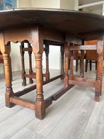 Antieke Engelse  Gateleg Eettafel !, Ophalen, Gebruikt, 100 tot 150 cm, Vier personen