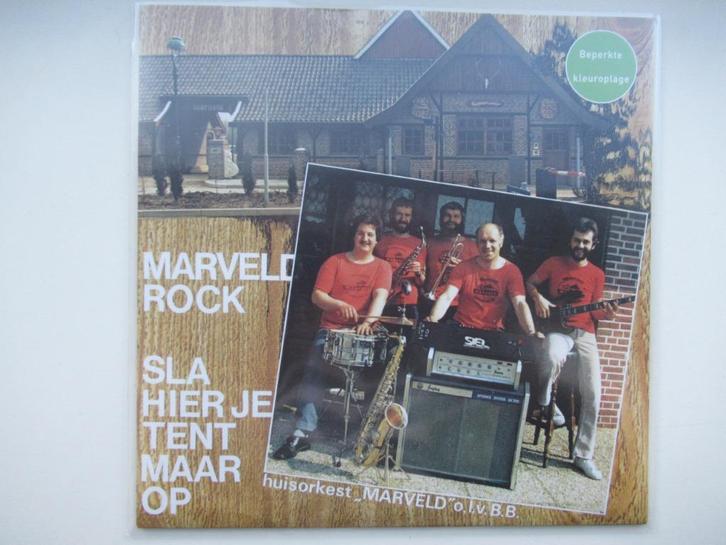 HUISORKEST MARVELD# SLA HIER JE TENT MAAR OP/MARVELD ROCK, Cd's en Dvd's, Vinyl | Nederlandstalig, Nieuw in verpakking, Levenslied of Smartlap