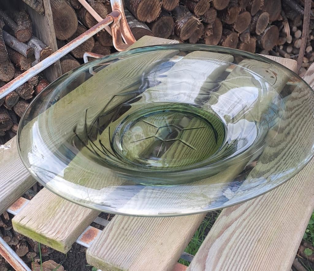 Copier Leerdam  glas model Pijnappel Fruitschaal, Ophalen of Verzenden