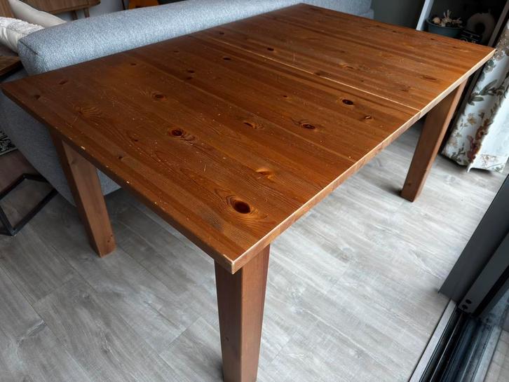 IKEA Stornäs uitschuifbare eettafel - massief hout, Huis en Inrichting, Tafels | Eettafels, Gebruikt, 50 tot 100 cm, 150 tot 200 cm