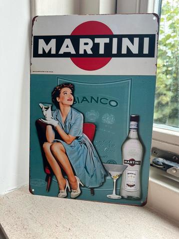 Prachtig vintage reclamebord van Martini 20x30 beschikbaar voor biedingen