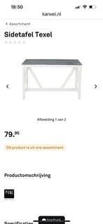 SIDETABLES VOOR BUITEN 2 STUKS, Ophalen, Zo goed als nieuw, Overige houtsoorten, 25 tot 50 cm