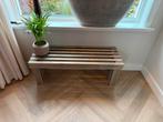 Nieuw Houten Bankje / Bijzettafel. 100x40x35, Huis en Inrichting, Krukjes, Ophalen, Nieuw, Hout