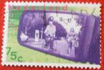 Nederland - 1x 1988 - Fietsers in Achteruitkijk Spiegel, Verzenden, Na 1940, Gestempeld