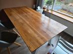 Eiken eettafel 200x100, Ophalen, Rechthoekig, 200 cm of meer, 50 tot 100 cm