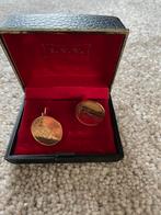 Antieke Vergulde Manchetknopen, Ophalen of Verzenden, Zo goed als nieuw, Overige materialen, Verguld