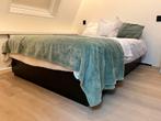 Twee persoons NORDLI IKEA bed met lades + matras, Huis en Inrichting, Zwart, Tweepersoons, Zo goed als nieuw, 200 cm