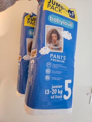 2 pakken pamper broekjes maat 5 babylove beschikbaar voor biedingen